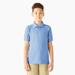 Dickies Kids' Piqué Short Sleeve Polo, 4-20 - Light Blue Size XL (KS4552)