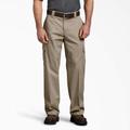 Dickies Men's Flex Relaxed Fit Cargo Pants - Desert Sand Size 36 30 (WP598)
