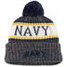 Youth New Era Navy Midshipmen Sport Knit Hat with Pom