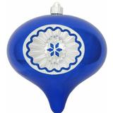 The Holiday Aisle® 8" (200mm) Commercial Grade Shatterproof Plastic Reflector Ornament Plastic in Blue | 8 H x 8 W x 8 D in | Wayfair