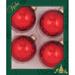 Christmas By Krebs Designer Seamless Glass Christmas Ball Ornaments, 3 1/4" (83mm) Glass in Red | 3.25 H x 3.25 W x 3.25 D in | Wayfair KBX78159