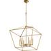 Quorum International Gabriel 24 Inch 6 Light Chandelier - 644-6-74