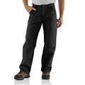 Carhartt Men's Washed Duck Work Dungaree Pant - Black - 33 x 34