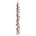 Vickerman 611050 - 6' Red Snow Berry Garland (FY190212) Red Christmas Garland