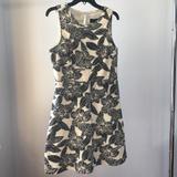J. Crew Dresses | J.Crew Black And Cream Floral Print Dress | Color: Black | Size: 6