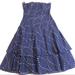 Anthropologie Dresses | Anthropologie Odille Navy Strapless Dress | Color: Red/White | Size: 4