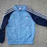 Adidas Jackets & Coats | Adidas Windbreaker Jacket With Zip In Hood Youth S | Color: Blue | Size: Sb