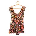 Urban Outfitters Shorts | *5/25* Ecote Floral Romper | Color: Black/Pink | Size: 6