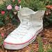 HomeStyles Toad Hollow High Top Sneaker Shoe Frog Garden Statue Concrete/Stone in White | 7.5 H x 6.75 W x 14 D in | Wayfair 40010