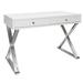 Worlds Away Jared Desk Wood/Metal in Gray | 32 H x 48 W x 24 D in | Wayfair JARED WHSS