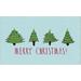 Green 18 x 0.44 in Area Rug - The Holiday Aisle® Triplett Christmas Trees Pistachio Area Rug Polyester | 18 W x 0.44 D in | Wayfair