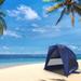 Pop-Up Beach Tent - Instant Shade Canopy w/ UV Protection by Wakeman Outdoors Fiberglass in Gray/Blue | 55 H x 52 W x 87 D in | Wayfair M470035