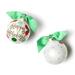 Coton Colors Layered Dot Happy Holidays Glass Ball Ornament Glass in Yellow | 3.94 H x 3.94 W x 3.94 D in | Wayfair CHMAS-LDOTHH