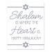 The Holiday Aisle® Dibenedetto Shalom is Where The Heart Is Easelback Decorative Plaque | 10 H x 8 W x 0.5 D in | Wayfair