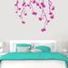 Trule Hanging Flowers Wall Decal Vinyl in Pink | 48 H x 60 W in | Wayfair 3E2E8496A14D4EF588421CC4E5CC616F