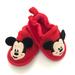 Disney Shoes | Disney Mickey Mouse Baby Shoes Size 0-6 M | Color: Black/Red | Size: 0-6m