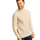 WoolOvers Mens Lambswool Polo Neck Knitted Jumper Cream, L