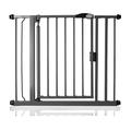 Bettacare Auto Close Stair Gate, 89.4cm - 96.4cm, Slate Grey, Pressure Fit Safety Gate, Baby Gate, Safety Barrier for Doors Hallways and Spaces, Easy Installation