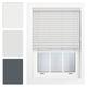 FURNISHED Window Venetian Blinds Faux Wood Venetian Blind 50mm Made to Measure, Grey Up To 105cm x 210cm