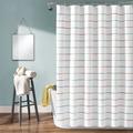 Ombre Stripe Yarn Dyed Cotton Shower Curtain Rainbow Single 72x72 - Lush Decor 16T004625