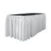 Ebern Designs Fithian Table Skirt Polyester in White | 29 D in | Wayfair D1B9E012378A4319A97B230E1B628277