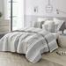 Breakwater Bay Ariton Cirbus Stripes Oversized Comforter Set Polyester/Polyfill/Cotton in Gray | Twin XL Comforter + 1 Sham | Wayfair