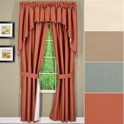 Newell Tailored Curtain Pair, 80 x 63, Rust