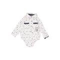 DDG Sport Long Sleeve Onesie: White Bottoms - Size 3-6 Month