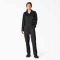 Dickies Women's Long Sleeve Coveralls - Black Size S (FV483)