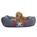 San Miguel Kuddler Dog Bed, 30" L X 42" W X 10.5" H, X-Large, Grey