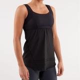 Lululemon Athletica Tops | (Nwot) Lululemon Athletica Chase Me Tank Size 4 | Color: Black | Size: 4