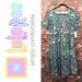 Lularoe Dresses | Lularoe Nwot Amelia | Color: Blue/Green | Size: 2x