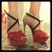 Jessica Simpson Shoes | Gorgeous Red Jessica Simpson Heels | Color: Black/Red | Size: 7