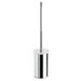 Orren Ellis Burlin 18.5in. H Wall Mounted Toilet Brush & Holder Metal in Gray | 18.5 H x 3.9 W x 3.9 D in | Wayfair Gedy A233-13