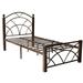 Winston Porter Haddon Platform Bed Metal | 43.5 H x 40 W x 80 D in | Wayfair 0D40062C1456441CAC492E56F26AAC74