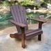 Bay Isle Home™ Royal Palm Adirondack Chair Plastic/Resin in Brown | 38.5 H x 35 W x 31 D in | Wayfair 7618CB