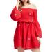 Free People Dresses | Free People Embroidered Dress | Color: Red | Size: S