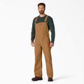 Dickies Men's Classic Bib Overalls - Rinsed Brown Duck Size 38 32 (DB100)