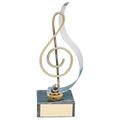 Trophy Monster Handmade Music Note Award Luxury award | for Presentations and Prize-givings | Stunning Handmade Trophy | (2 sizes) (210mm)