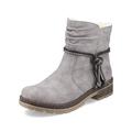 Rieker Women Ankle Boots Y7463, Ladies Ankle boots,low boots,half boots,bootie,flat,Grey (grau / 40),39 EU / 6 UK