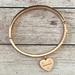 Coach Jewelry | Coach Rare Rose Gold Hinged Bangle Riveted Heart | Color: Gold/Pink | Size: Os