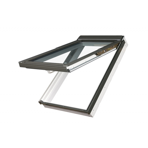 FAKRO Klapp-Schwingfenster PPP-V U5 preSelect® Dachfenster aus Kunststoff und Eindeckrahmen