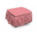 East Urban Home Box Cushion Ottoman Slipcover Polyester in Pink | 16 H x 38 W x 38 D in | Wayfair 5736682C5F154F0FBC9BCBF7648412D7