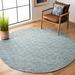 Blue 48 x 0.31 in Area Rug - Highland Dunes Tulane Geometric Handmade Flatweave Wool Area Rug Cotton/Wool | 48 W x 0.31 D in | Wayfair