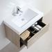 Wrought Studio™ Thynes 30" Wall-Mounted Single Bathroom Vanity Set Wood/Plastic in Brown | 30 H x 30 W x 18 D in | Wayfair