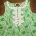 Lilly Pulitzer Dresses | Lilly Pulitzer Sz 16 Girls Classic Shift Dress | Color: Green/White | Size: 16g