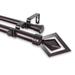 George Oliver Moeller Double Curtain Rod Metal | 2.5 H x 120 W x 6.75 D in | Wayfair 100-69-996-D