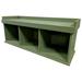 Winston Porter Everdeen Wood Cubby Storage Bench Wood in Brown/Green | 20 H x 50 W x 16.5 D in | Wayfair 30-black