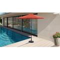 9' Outdoor Market Umbrella for kathy ireland Homes & Gardens in Persimmon - TK Classics UMBRELLA-9x8MKT-KI-PERSIMMON