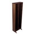 Rebrilliant 128 DVD Multimedia Storage Rack Wood/Solid Wood in Black | 52 H x 18 W x 6.75 D in | Wayfair CB3DFE76F5334D02B9084283AC4396EA